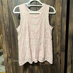 Tribal Jeans lace Tank top